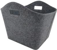 FIREFIX 825/F4 Kaminholztasche, grau, rechteckig aus Filz mit Griffmulden, 460 x 415