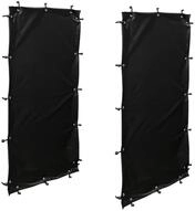 QUICK STAR Wetterschutz Set Seitlich 98 x 148 cm, 2 Seiten f&uuml;r Kaminholzregal...