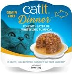 Catit Fisch Dinner, Premium Katzennassfutter, getreidefrei, proteinreich, mit