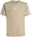 adidas Unisex Kids Essentials 3 Stripes T-Shirt, Wonder Cargo/White, 13-14 Years