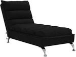 vidaXL Massage Chaiselongue mit Kissen, Liegesessel mit Sperrholzlatten...