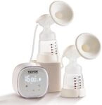 VEVOR Elektrische Doppelmilchpumpe 7W Brustpumpe Milchpumpe -280&plusmn;20mmHg...