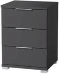 SMILLA Nachttisch in Graphit - Moderner Nachtschrank mit Schubladen und viel...