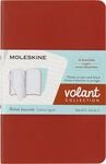 Moleskine Volant Notizhefte (liniert, Soft Cover, Pocket/A6) 2er-Set Korallrot,
