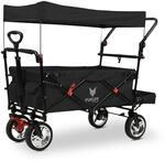 FUXLIFE Bollerwagen FX-CT800 Komfort faltbar - Schwarz &bull; Kinder...