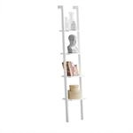 SoBuy FRG15-W Wandregal mit Vier B&ouml;den Badregal Leiterregal Standregal...