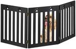 Relaxdays Hundeabsperrgitter, freistehendes Schutzgitter, HxB: 60 x 153 cm, MDF,