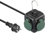 Sygonix SY-6903362 Steckdosenw&uuml;rfel Schwarz, Gr&uuml;n Schutzkontakt 1 St.
