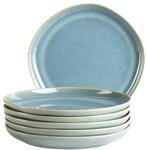 M&Auml;SER Serie Cordelia, Desserteller Set f&uuml;r 6 Personen aus hochwertigem Steinzeug,