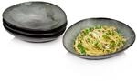 S&Auml;NGER | Pastateller Kopenhagen 4 tlg, Pasta Sch&uuml;ssel Set 4 Personen, Steingut