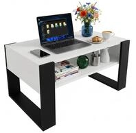 CraftPAK Wohnzimmer Tisch f&uuml;r Couch aus hochwertigem Holz, moderner Couchtisch...