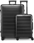REDOLZ Pro Aluminium Koffer Set 2-teilig Handgep&auml;ck 55 cm + XL Reisekoffer 77...