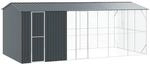 vidaXL Vogelk&auml;fig Anthrazit 645 x 310 x 247 cm Verzinkter Stahl,...