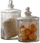 LOBERON Glasdose 2er Set Maledisant - zwei Gr&ouml;&szlig;en - Liebevolle Handarbeit -