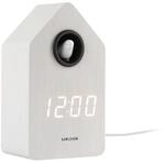 Karlsson Wecker Cuckoo Led - Wei&szlig; - 6x9x15.3cm