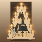 weigla - Lichterspitze original Erzgebirge I Motiv Seiffener Kirche I LED