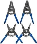 SW-Stahl 41470L Sicherungsringzangensatz 75 mm, 4-teilig I Sicherungsringzange Set