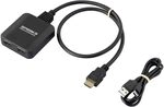 Speaka Professional SP-HDMIS-300 2 Port HDMI-Splitter Ultra HD-f&auml;hig 7680 x...