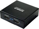 SpeaKa Professional SP-HDS-220 1+2 Port HDMI-Splitter Ultra HD-f&auml;hig 3840 x...