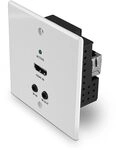 LINDY 38348 70m Cat.6 HDMI 4K60, IR & RS-232 HDBaseT EU Wall Plate Extender,