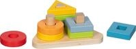goki 58324 &ndash; Sortierspiel aus Holz &ndash; Farben- und Formen-Steckspiel aus 9...