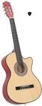 vidaXL Lindenholz Western Akustik Cutaway Gitarre mit 6 Saiten Westerngitarre