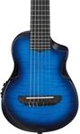 IBANEZ AU Piccolo Gitarre 6-String - Transparent Blue Sunburst Open Pore + Gigbag
