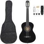 vidaXL Klassikgitarre Set 8-TLG. f&uuml;r Anf&auml;nger Amateurmusiker Klassisch Gitarre