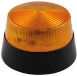 Velleman LED-Blitzleuchte orange, 12 V DC, 77 mm, 15 LEDs, Signalleuchte und
