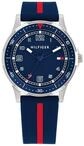 Tommy Hilfiger Uhr mit DREI-Zeiger-Quarzwerk f&uuml;r die Jugend mit Marinblaues