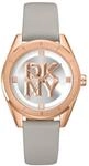 DKNY Quarz Damenuhr Chambers Midi mit Lederarmband