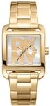 DKNY Quarz Damenuhr City Maxi mit Edelstahlarmband