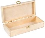 Creative Deco Kleine Holzkiste mit Deckel und Schloss | 24 x 10,5 x 5,7 cm |...