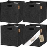 Miqio&reg; Design Aufbewahrungsbox Filz 4er Set | 30x30x30 cm | Organizer Faltbox 