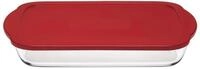Pasabahce 59124 Borcam mit rotem Deckel - Auflaufform, Backform, Servierform