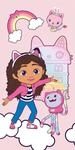 Jerry Fabrics Gabbys Dollhouse Strandtuch Badetuch Duschtuch Catnip Purrfect...