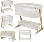 Lionelo THOMI Plus 5 w 1 Beistellbett, Kinderbett bis 9kg, Zustellbett, Reisebett,
