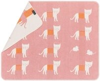 David Fussenegger Kinderdecke Juwel 'Katzen' 70 x 90 cm Rouge