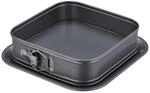 2 x Springformen eckig, 24 x 24 cm, mit Auslaufschutz, Stahl,...