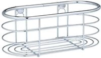 WENKO Wandregal aus Edelstahl Tresina &ndash; silberfarben &ndash; L 26 x H 10,5 x T 14...