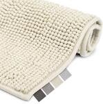 Beautissu Badematte rutschfest 50x80 cm Chenille Badezimmerteppich Flauschig