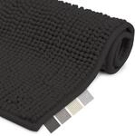Beautissu Badematte rutschfest 50x50 cm Chenille Badezimmerteppich Flauschig