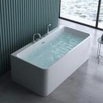 doporro Design-Badewanne Vicenza601 170x80x57 cm komplett zur Wandmontage mit