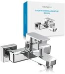 B&auml;chlein Universal Badewannenarmatur Junias in Kantigem Design &ndash;...