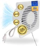 TronicXL IPX4 100mm Abluft/Zuluft Grow L&uuml;fter Ventilator mit Netzstecker und