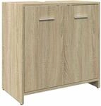 vidaXL Waschbeckenunterschrank, Unterschrank f&uuml;r Badezimmer, Badschrank mit