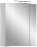 xonox.home &ndash; Spiegelschrank Ice 60x70x18 cm inkl. Beleuchtung in Korpus wei&szlig;