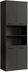 mokebo&reg; Bad Hochschrank 'Der Kapit&auml;n' (180x65x34 cm) Badezimmerschrank breit...