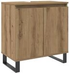 vidaXL Badschrank, Waschbeckenunterschrank mit Stauraum, Badezimmer Unterschrank
