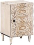 vidaXL Badezimmerschrank Wei&szlig; 38 x 33,5 x 58 cm Massivholz Mango, Stylischer